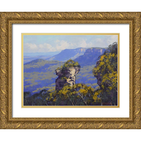 Orphan Rock Gold Ornate Wood Framed Art Print with Double Matting by Gercken, Graham