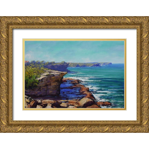 Sydney Harbour II Gold Ornate Wood Framed Art Print with Double Matting by Gercken, Graham