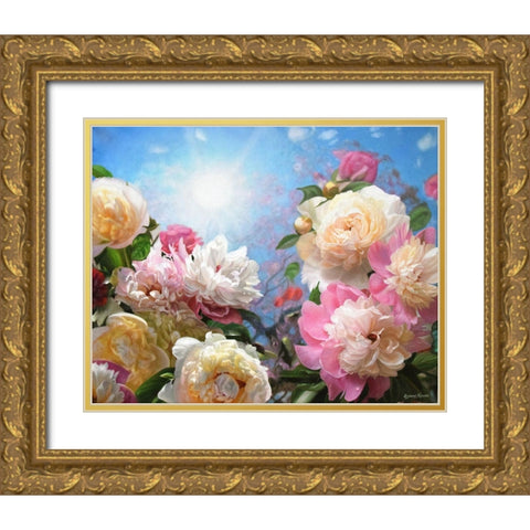 Towards the Sun Gold Ornate Wood Framed Art Print with Double Matting by Kopania, Zbigniew