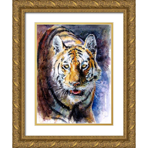 Collarwali Gold Ornate Wood Framed Art Print with Double Matting by Kovacs, Anna Brigite