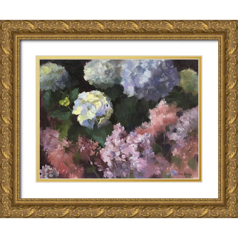 May Blossom Gold Ornate Wood Framed Art Print with Double Matting by Strube, Ling