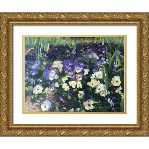 Spring Passion Gold Ornate Wood Framed Art Print with Double Matting by Strube, Ling