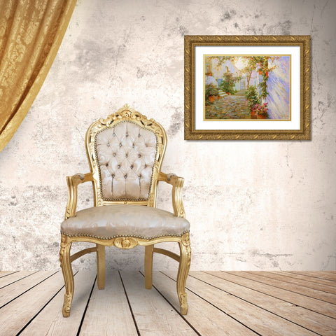 Light and Shadows Gold Ornate Wood Framed Art Print with Double Matting by Obuchovsky, Yury