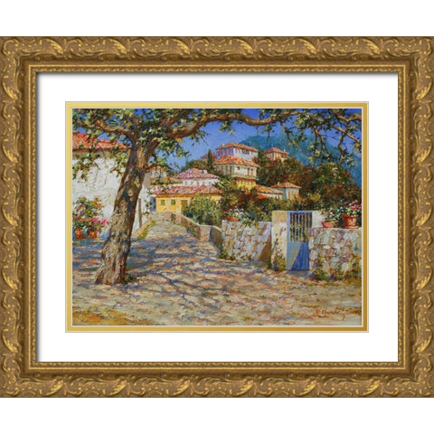 Light and Shadows II Gold Ornate Wood Framed Art Print with Double Matting by Obuchovsky, Yury