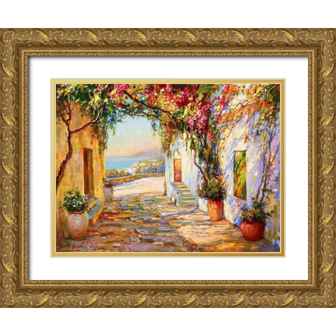 Exit to the Sea II Gold Ornate Wood Framed Art Print with Double Matting by Obuchovsky, Yury