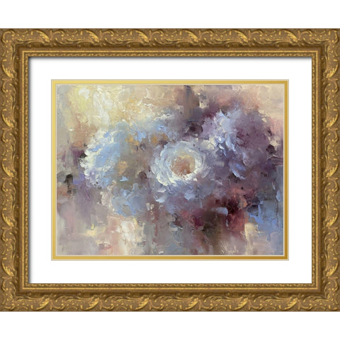 Powdery Clouds Gold Ornate Wood Framed Art Print with Double Matting by Singatullin, Marsel
