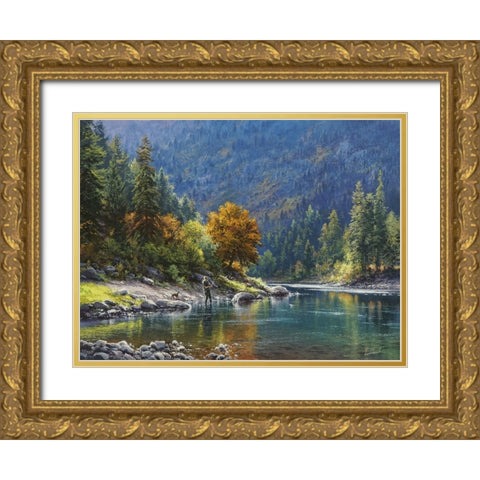 Power Source Gold Ornate Wood Framed Art Print with Double Matting by Yushkevich, Viktor