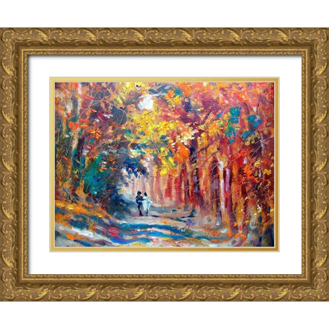 Where no Word are Needed Gold Ornate Wood Framed Art Print with Double Matting by Zakrynycny, Viktor