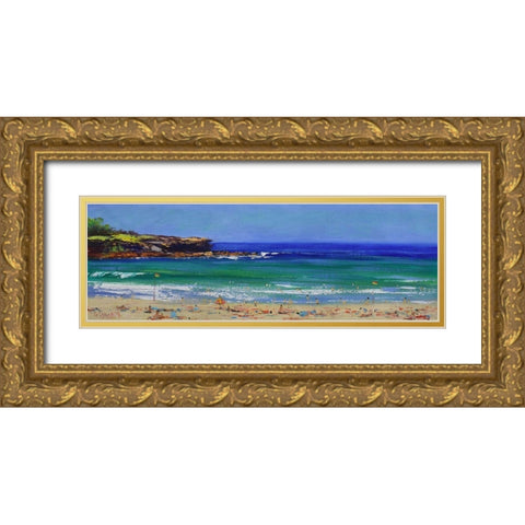Bondi Beach Gold Ornate Wood Framed Art Print with Double Matting by Gercken, Graham