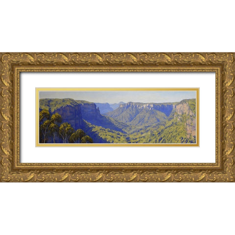 Grosse Valley Gold Ornate Wood Framed Art Print with Double Matting by Gercken, Graham
