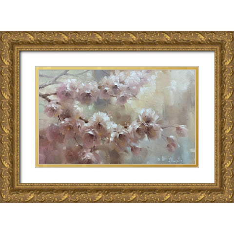 A Premonition of Spring Gold Ornate Wood Framed Art Print with Double Matting by Singatullin, Marsel