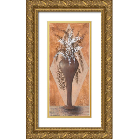 Flowers in the Vase III Gold Ornate Wood Framed Art Print with Double Matting by Dahlke, Izabella