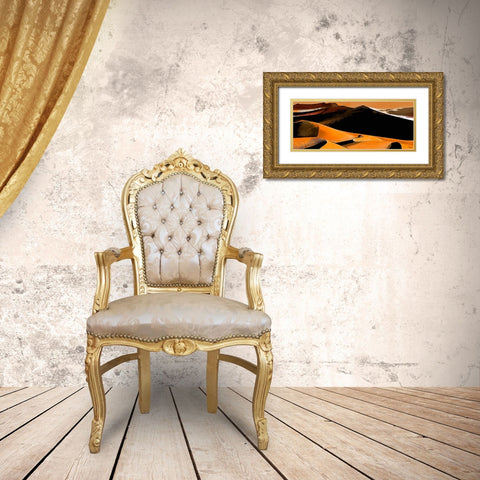 Yellow Dunes in Desert Gold Ornate Wood Framed Art Print with Double Matting by Medeiros, Celito