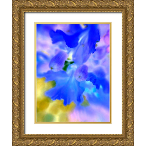 Lacy Edges Gold Ornate Wood Framed Art Print with Double Matting by Grayscale