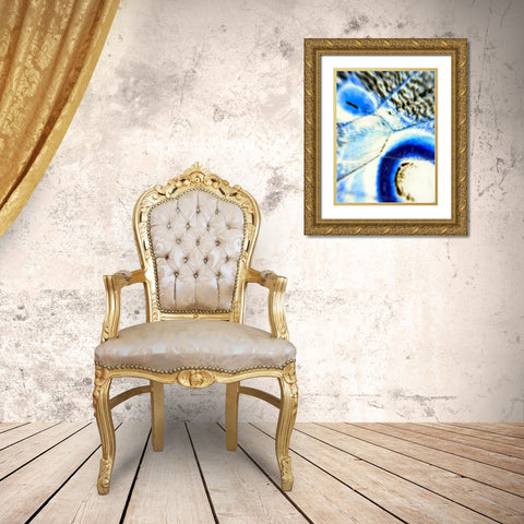 Stained Wing I Gold Ornate Wood Framed Art Print with Double Matting by Grayscale