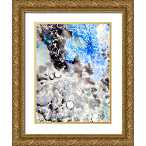 Texture Group III Gold Ornate Wood Framed Art Print with Double Matting by Grayscale