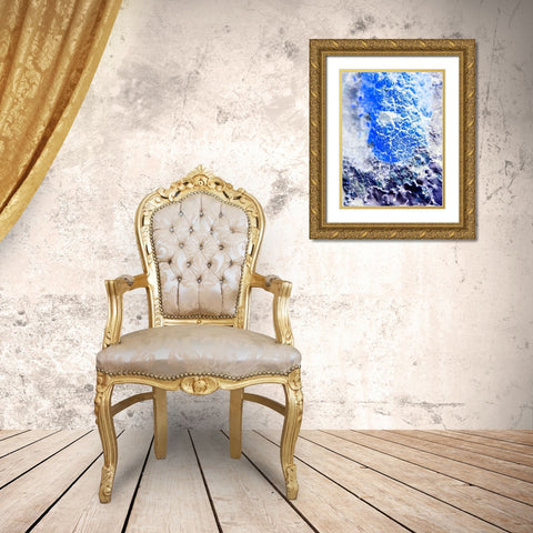 Texture Group V Gold Ornate Wood Framed Art Print with Double Matting by Grayscale