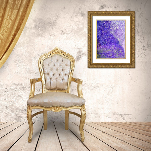 Purple Foam Gold Ornate Wood Framed Art Print with Double Matting by Grayscale