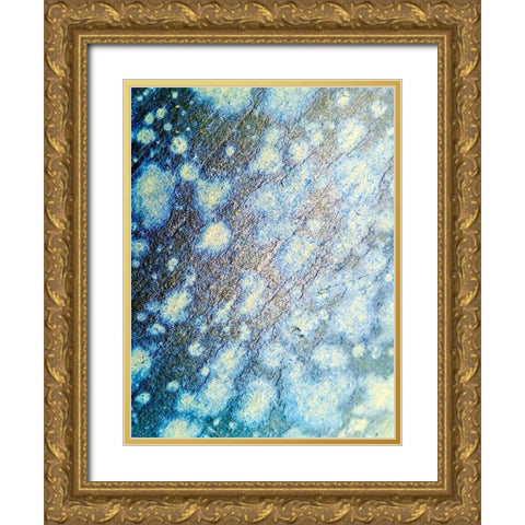 Oxidized Stone Gold Ornate Wood Framed Art Print with Double Matting by Grayscale