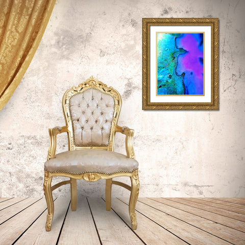 Natural Boundary I Gold Ornate Wood Framed Art Print with Double Matting by Grayscale