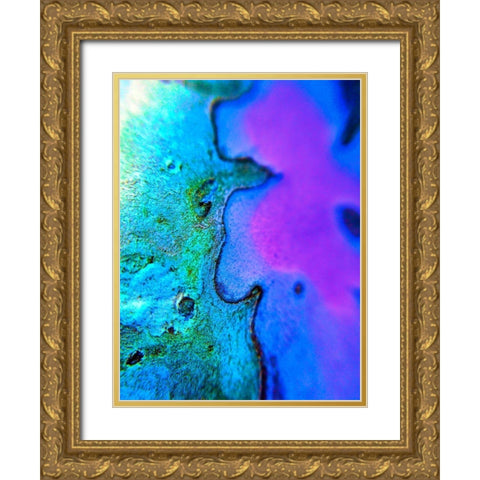 Natural Boundary I Gold Ornate Wood Framed Art Print with Double Matting by Grayscale