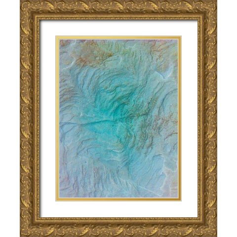 Sand Wall I Gold Ornate Wood Framed Art Print with Double Matting by Grayscale