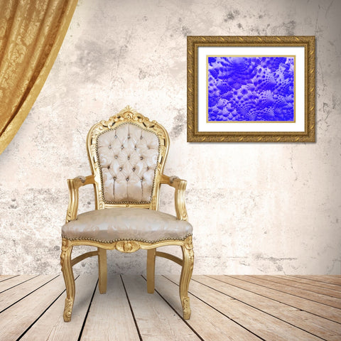 Fractal Clouds I Gold Ornate Wood Framed Art Print with Double Matting by Grayscale