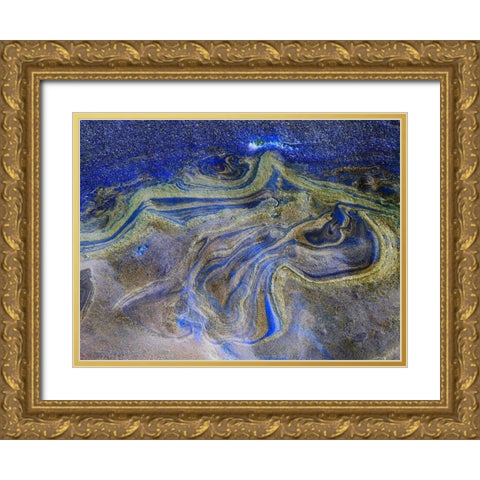 Inverted Sand VI Gold Ornate Wood Framed Art Print with Double Matting by Grayscale