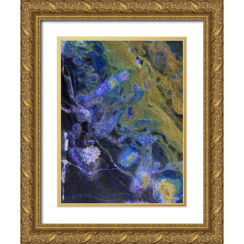 Inverted Sand VIII Gold Ornate Wood Framed Art Print with Double Matting by Grayscale