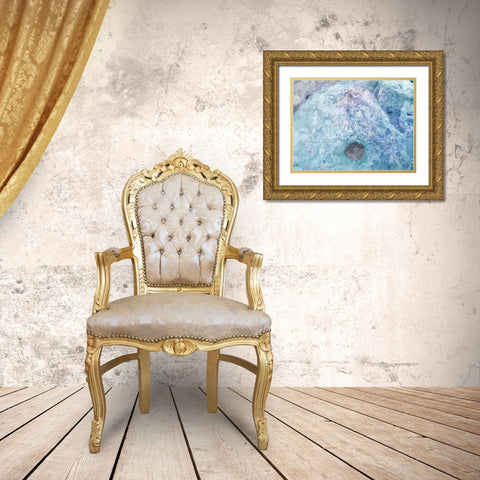 Salt Block IV Gold Ornate Wood Framed Art Print with Double Matting by Grayscale