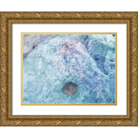 Salt Block IV Gold Ornate Wood Framed Art Print with Double Matting by Grayscale