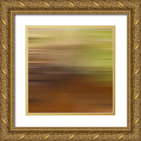 Pinstripes XXXI Gold Ornate Wood Framed Art Print with Double Matting by Grayscale