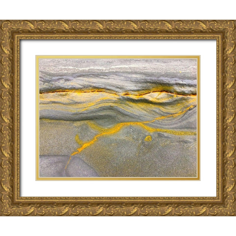 Eroded Sandstone III Gold Ornate Wood Framed Art Print with Double Matting by Grayscale