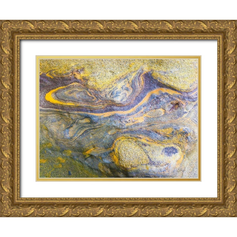 Eroded Sandstone IV Gold Ornate Wood Framed Art Print with Double Matting by Grayscale