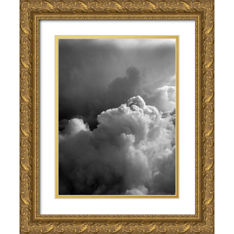 Cloudy Sky IV Gold Ornate Wood Framed Art Print with Double Matting by Grayscale