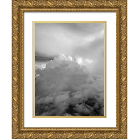 Cloudy Sky V Gold Ornate Wood Framed Art Print with Double Matting by Grayscale