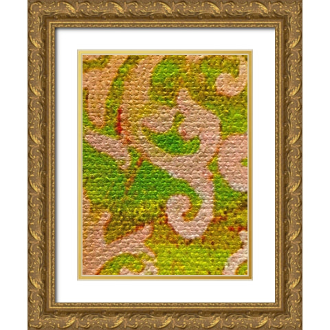 Canvas Closeup VIII Gold Ornate Wood Framed Art Print with Double Matting by Grayscale