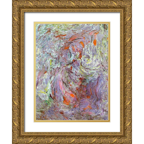 Bark Lava I Gold Ornate Wood Framed Art Print with Double Matting by Grayscale