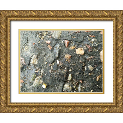 Blacktop I Gold Ornate Wood Framed Art Print with Double Matting by Grayscale