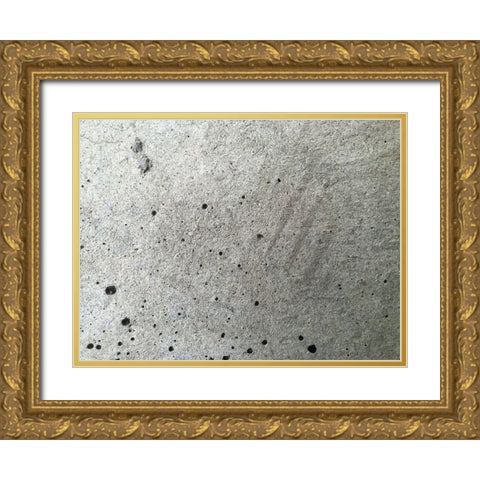 Concrete I Gold Ornate Wood Framed Art Print with Double Matting by Grayscale