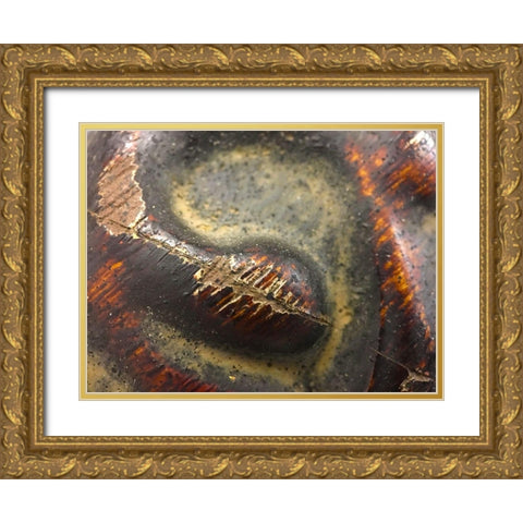 Frame Pic V Gold Ornate Wood Framed Art Print with Double Matting by Grayscale