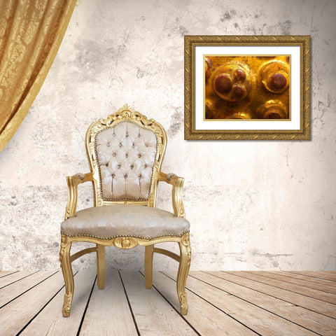 Frame Pic VII Gold Ornate Wood Framed Art Print with Double Matting by Grayscale