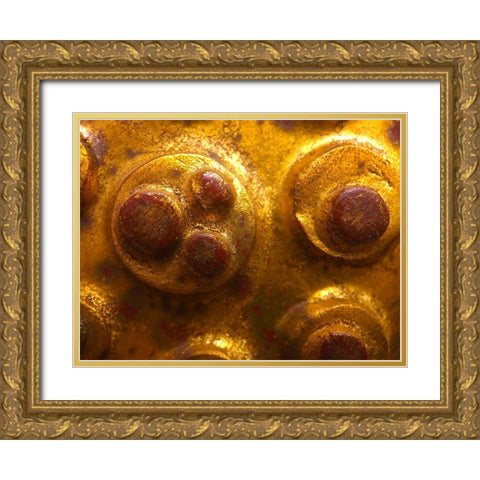 Frame Pic VII Gold Ornate Wood Framed Art Print with Double Matting by Grayscale