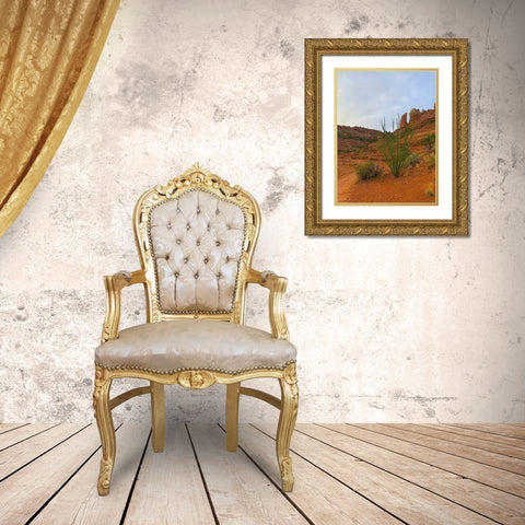Sedona I Gold Ornate Wood Framed Art Print with Double Matting by Grayscale