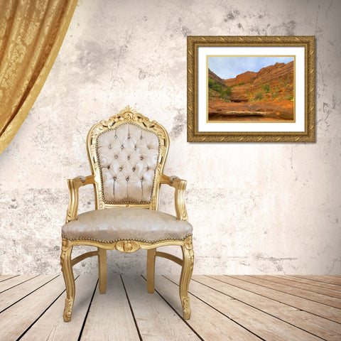 Sedona V Gold Ornate Wood Framed Art Print with Double Matting by Grayscale