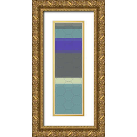 Totem XIV Gold Ornate Wood Framed Art Print with Double Matting by Grayscale