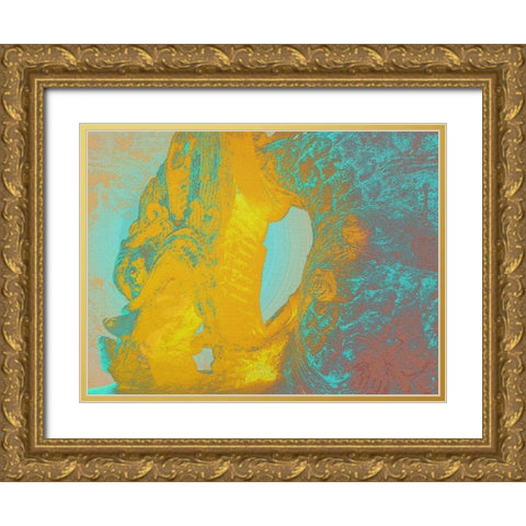 Dragon I Gold Ornate Wood Framed Art Print with Double Matting by Tenoever, William