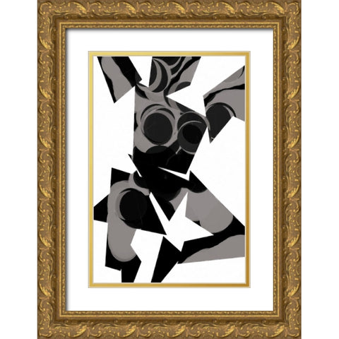 DancingOutLoud Gold Ornate Wood Framed Art Print with Double Matting by Tenoever, William