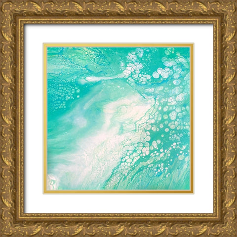 Pour 3 Gold Ornate Wood Framed Art Print with Double Matting by Tenoever, William