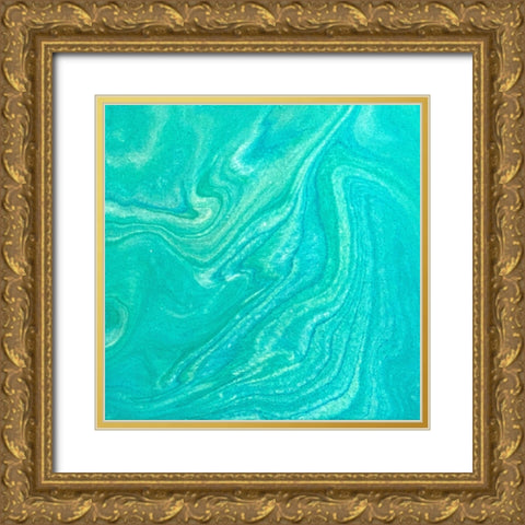 Pour 5 Gold Ornate Wood Framed Art Print with Double Matting by Tenoever, William